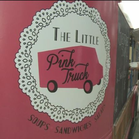 little pink food truck